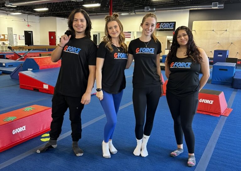 Coached empowering kids with gymnastics and parkour skills at GForce
